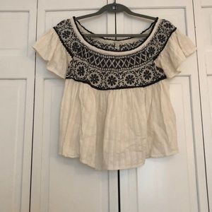 American Eagle Embroidered Top